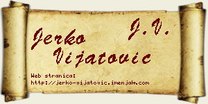 Jerko Vijatović vizit kartica